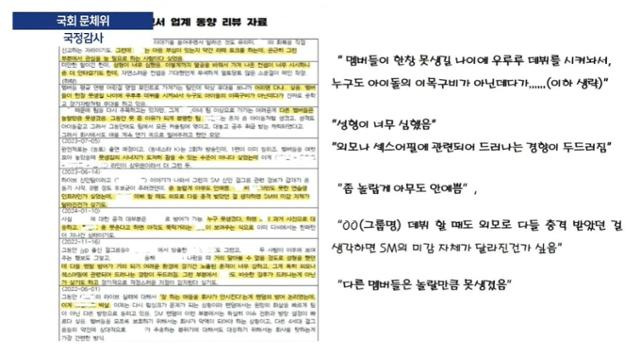 민형배 더불어민주당 의원이 공개한 하이브 내부 자료. 유튜브 캡처