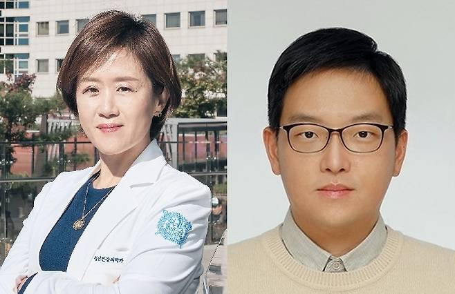유희정 분당서울대병원 정신건강의학과 교수(왼쪽), 안준용 고려대 바이오시스템의과학부 교수.