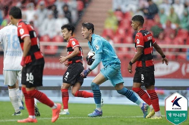 윤평국 골키퍼. 사진=한국프로축구연맹