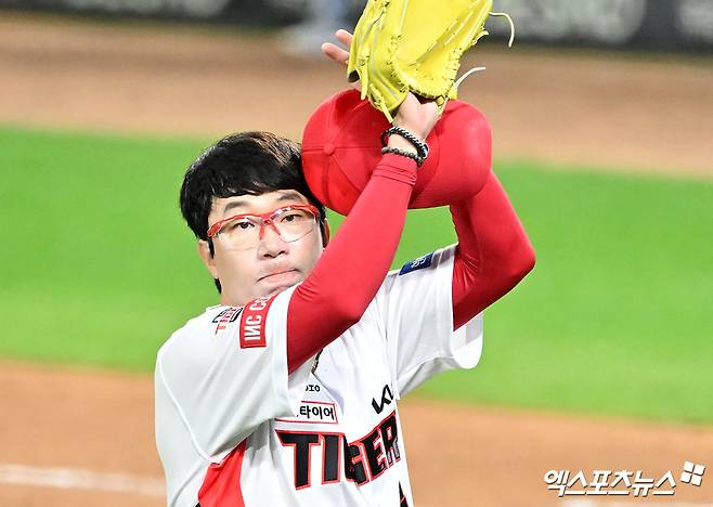 KIA 투수 양현종이 28일 광주-기아 챔피언스필드에서 열린 2024 신한 SOL BANK KBO 한국시리즈 5차전에 선발 등판해 37년을 기다린 광주 우승 축포를 쏘고자 한다. 엑스포츠뉴스 DB