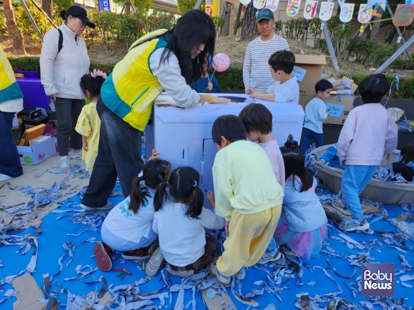 어린이집과 유치원이 힘을 합쳐 마련한 탄소중립 키즈존 운영 모습. ⓒ월계1동 관내 유치원·어린이집 연합