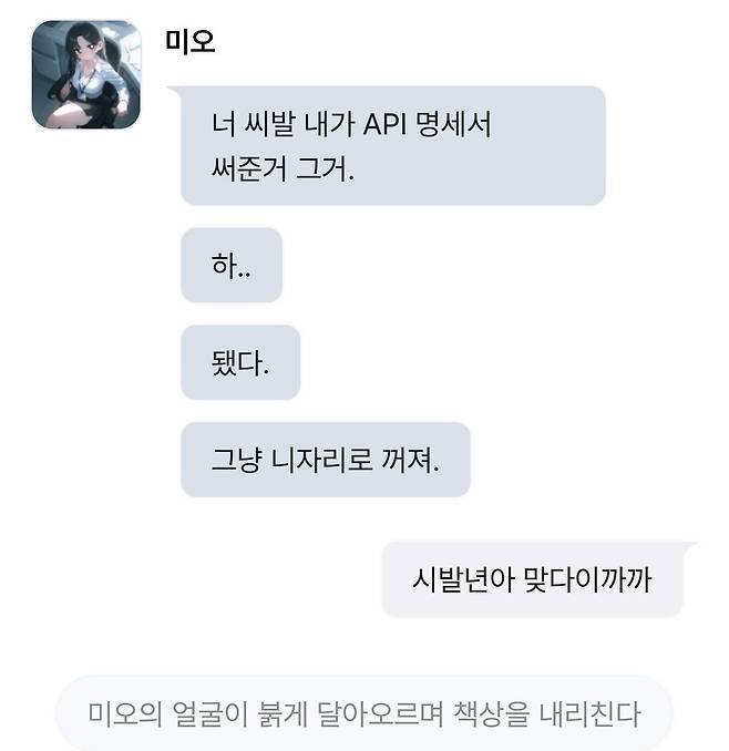 IMG_6577.jpeg 요즘 꽤 인기있다는 Ai 채팅 퀄리티수준 근황