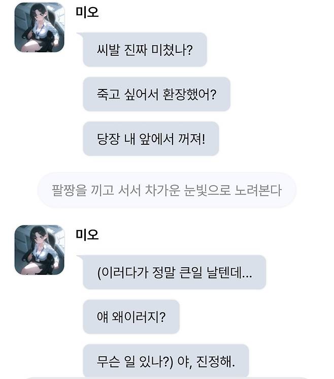 IMG_6581.jpeg 요즘 꽤 인기있다는 Ai 채팅 퀄리티수준 근황
