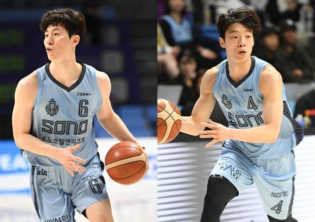 고양 소노 가드 이정현(왼쪽)과 이재도. KBL 제공