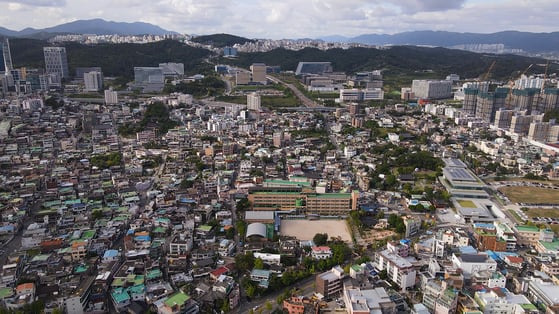 울산 중구 B04구역 재개발사업지 전경. /울산 중구 B04구역 재개발 조합 제공