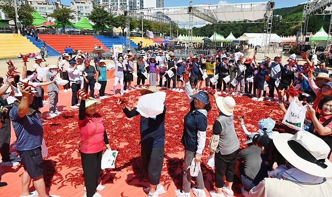 지난 8월30일부터 9월1일까지 3일간 개최된 '청양에 미치다', 고추·구기자에 미치다'를 주제로 한 '2024 청양 고추구기자 문화축제'장면