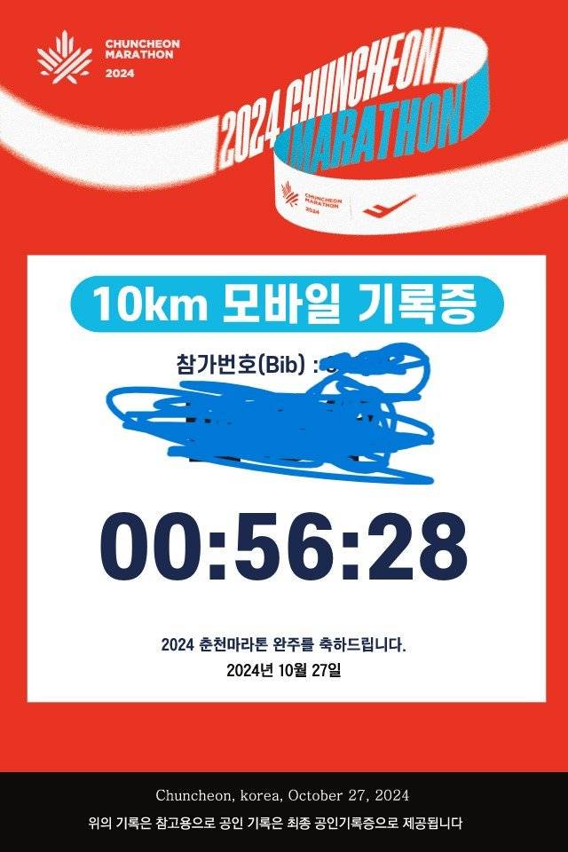 포텐간 110kg, 10km 마라톤 후기쓴 사람의 두번째 10km 마라톤 후기