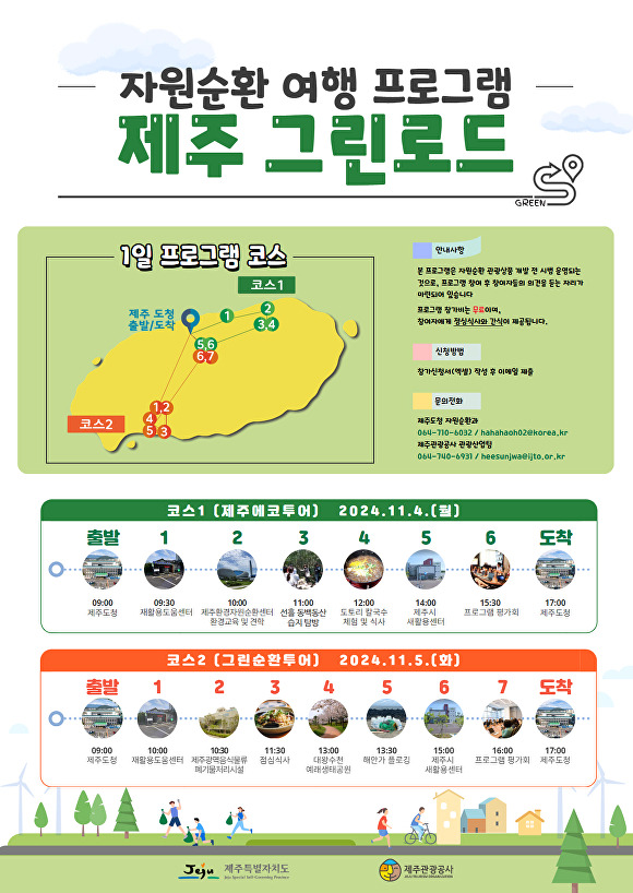 자원순환 여행 프로그램 '제주 그린로드' 포스터 [사진=제주특별자치도 ]