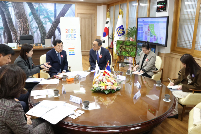 ▲주낙영 경주시장, 타니 쌩랏 주한태국대사와 APEC 준비 협력 논의ⓒ경주시청 제공