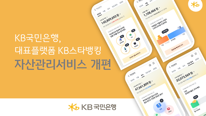 KB국민은행 자산관리서비스 개편 관련 이미지. KB국민은행 제공