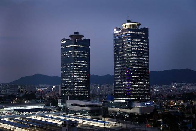 대전 동구에 위치한 국가철도공단 본사 전경. 국가철도공단 제공