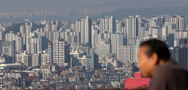 서울 용산구 남산에서 바라본 아파트 모습./사진=뉴시스