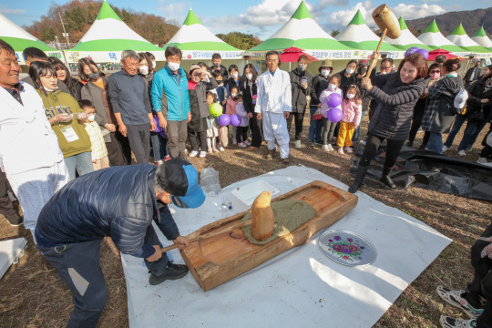 지난해 열린 청춘양구 펀치볼 시래기사과축제. 양구군청 제공