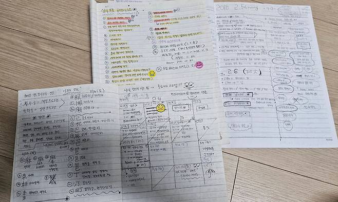 이도현(40)씨가 2018년 정신병원에 입원했을 당시 쓴 일기장에 병원생활의 일과표와 퇴원 후 하고 싶은 일의 목록이 적혀 있다. 이도현씨 제공