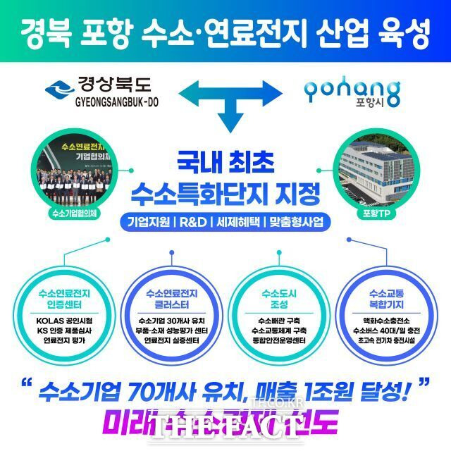 국내 최초 수소특화단지 포항 홍보물./포항시