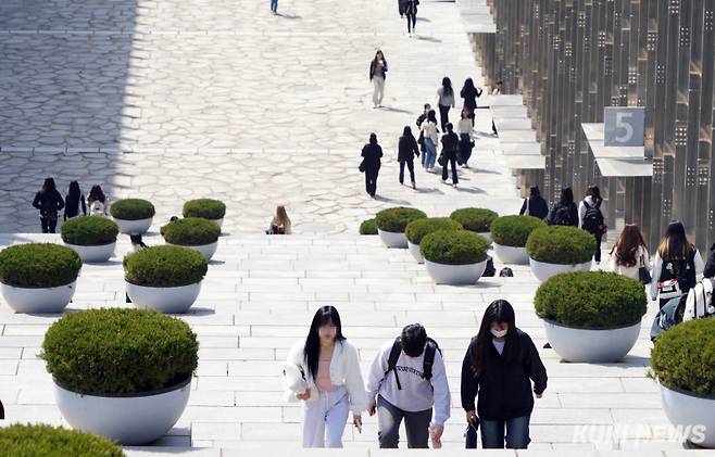 서울의 한 대학교 캠퍼스 전경. 사진은 기사 내용과 관련 없음. 사진=박효상 기자