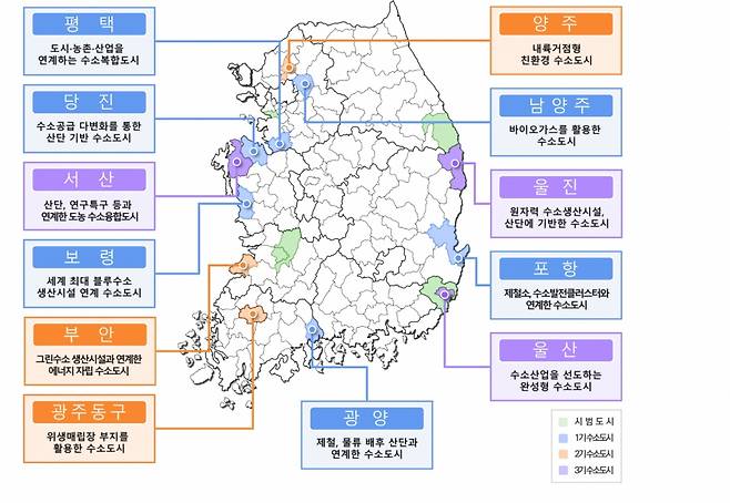 수소도시 2.0 추진전략 12대 수소도시 세부 추진전략 내용/제공=국토부