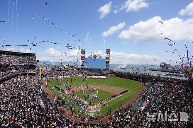 [샌프란시스코=AP/뉴시스] 메이저리그(MLB) 샌프란시스코 자이언츠의 홈구장인 오라클 파크. 2024.04.06