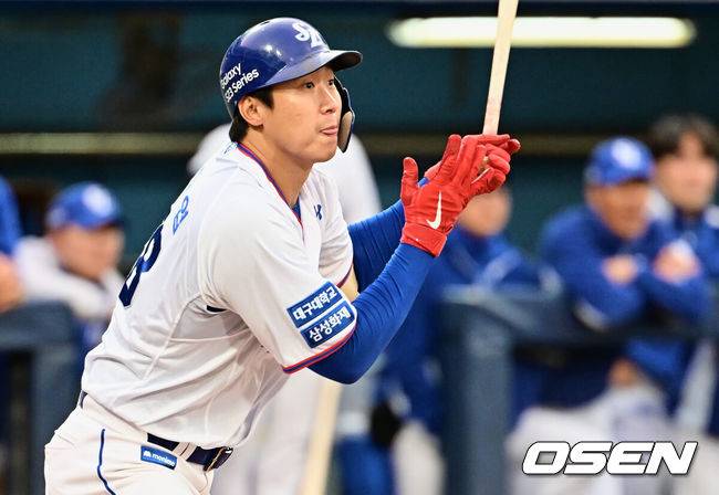 [OSEN=대구, 이석우 기자]  삼성 라이온즈 김동엽 071 2023.04.15 / foto0307@osen.co.kr