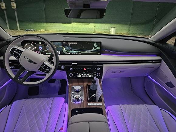 제네시스 G80 전동화 모델 1열. [사진=홍성효 기자]