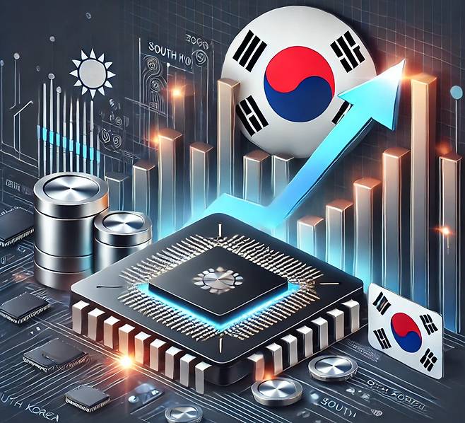 대만이 올해 1~9월 수입한 한국산 메모리 반도체 규모가 작년보다 125% 급증한 것으로 나타났다. [이미지는 챗GPT로 제작]