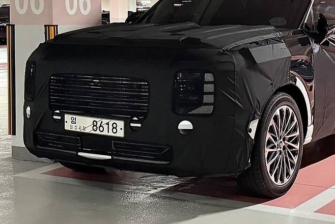 사진 : 현대차 팰리세이드 풀체인지 테스트카 (출처=오토스파이넷)