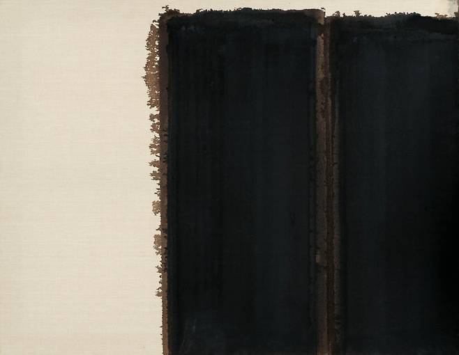 "Burnt Umber & Ultramarine Blue" by Yun Hyong-keun went under the hammer at K Auction's monthly auction held on Oct.23 in Seoul with an estimated price of 250 million won to 500 million won ($180,000-$360,000). (K Auction)