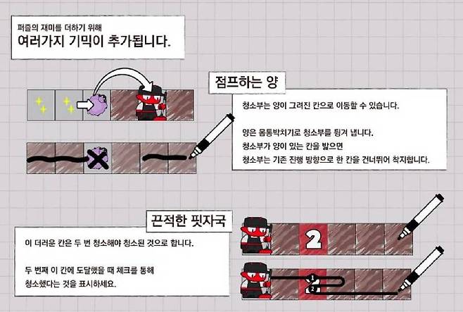 플레이를 다채롭게 만들어주는 다양한 기믹들