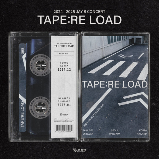 A promotional image for Jay B's upcoming concert "TAPE: RE LOAD"[MAUVE COMPANY]