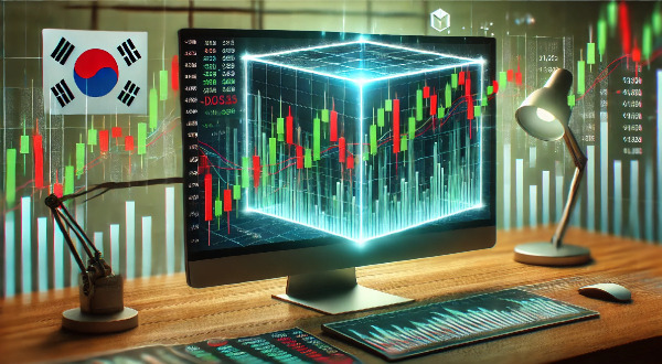 An image generated by ChatGPT illustrating the Korean stock market moving within a box range. (Image Source: DALL·E)