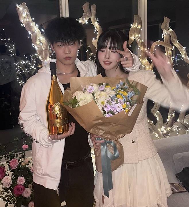 (왼쪽부터) 래퍼 김하온과 과즙세연 /사진=BJ 과즙세연 인스타그램