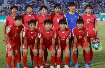 북한의 U-17 대표팀. EPA 연합뉴스