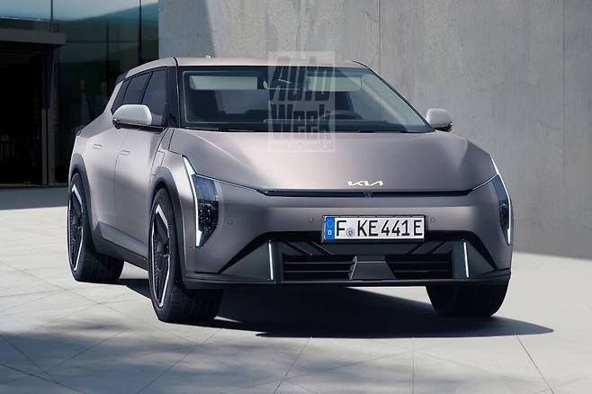 기아 'EV4 해치백' 예상도 (출처 : Auto week)
