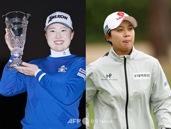 일본여자프로골프(JLPGA) 투어와 공동 주관하는 2024년 미국여자프로골프(LPGA) 투어 가을 아시안 스윙 토토재팬 클래식 우승을 차지한 일본의 다케다 리오. 그리고 함께 출전한 한국의 김효주 프로. 사진제공=ⓒAFPBBNews = News1