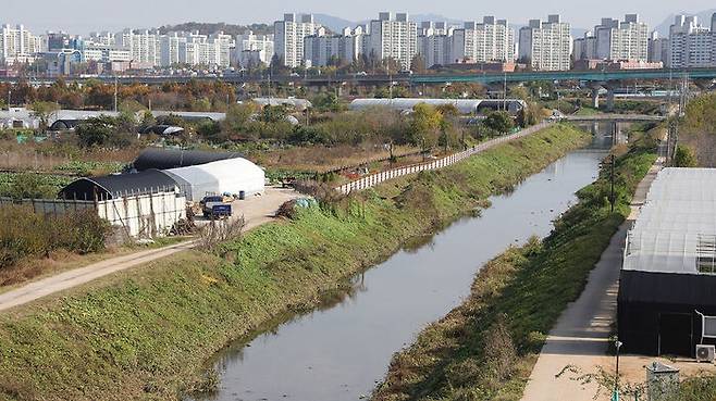 오늘(5일) 그린벨트가 해제된 경기도 고양시 대장동 대곡역 일대의 모습.