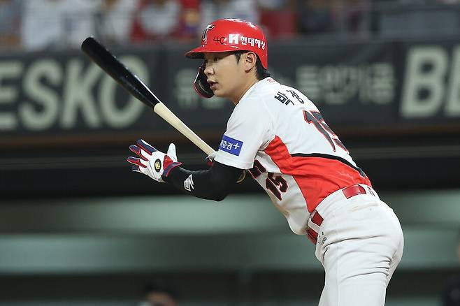 ▲ 올 시즌 공수주 모두에서 가능성을 선보이며 KIA 외야의 새 활력소로 등장한 박정우 ⓒKIA타이거즈