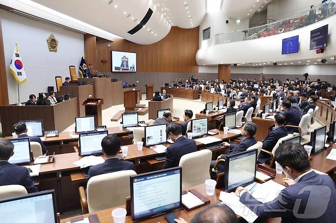 충남도의회 본회의 모습. /뉴스1