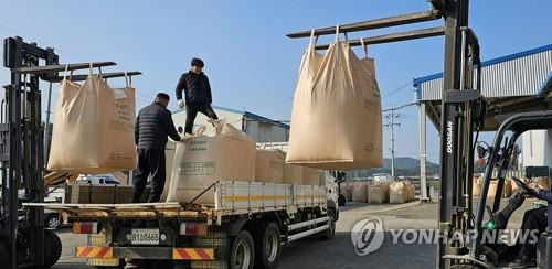 공공비축용 건조벼 수매 [연합뉴스 자료사진]