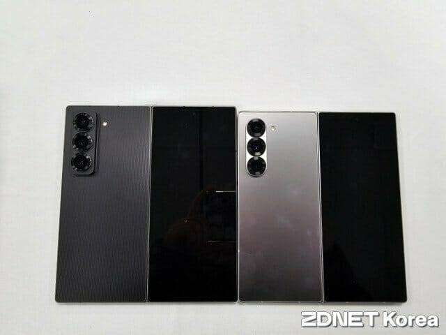 갤럭시Z폴드 스페셜에디션(왼쪽)과 갤럭시Z폴드6 비교 (사진=지디넷코리아)