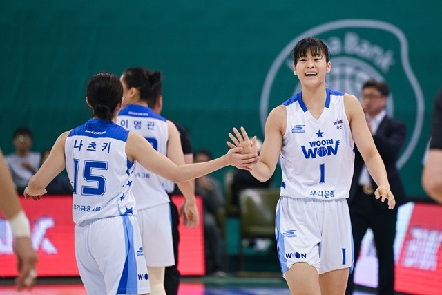 우리은행 선수단. 사진=WKBL 제공