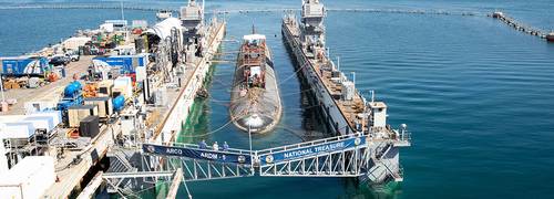 미국 캘리포니아주 해군 기지(포인트로마)에 정박된 잠수함 모습. <사진=미국 해군>