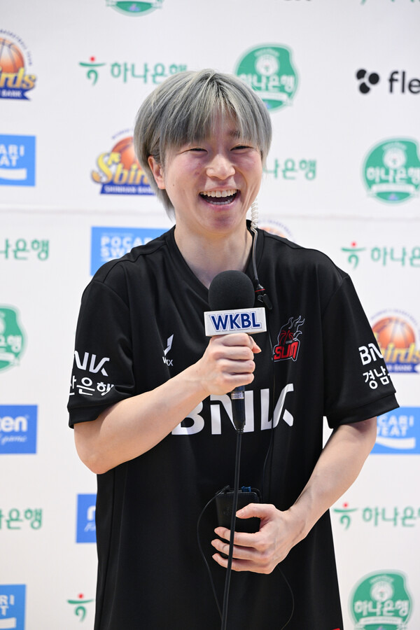 BNK 썸 가드 안혜지. 사진┃WKBL