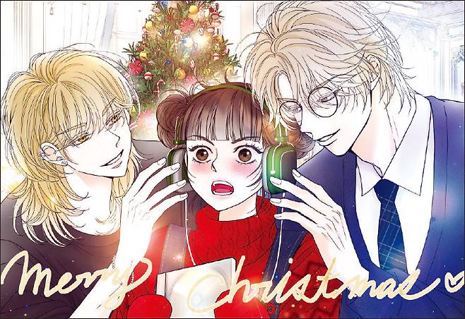 1 이빈 작가가 직접 그린 성인 버전 자두(가운데)와 윤석(오른쪽), 성훈.