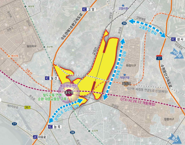 고양대곡역세권 지식융합단지 예정지. 고양특례시 제공