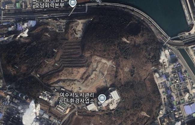 여수시 자원회수시설 신규 부지. [구글 지도]