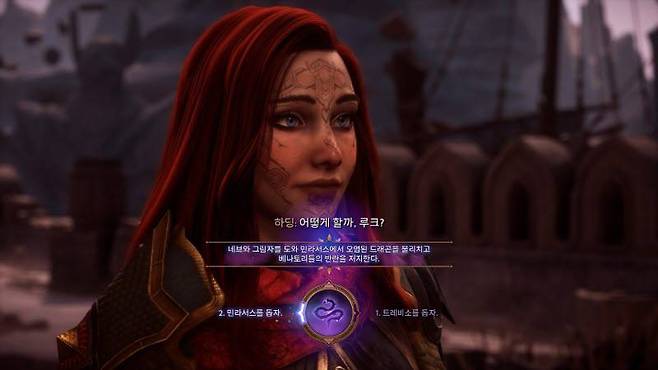 스토리에 영향을 미치는 선택지가 확 줄었다