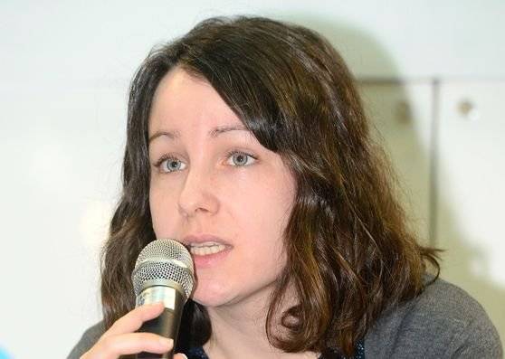 한강 작품을 영어·불어로 번역한 데버라 스미스. 전민규 기자