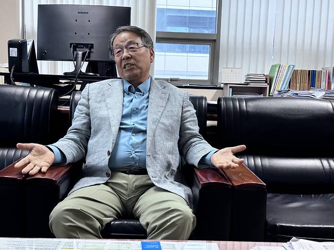 김종광 천호1구역 재개발 조합장. [서영상 기자]