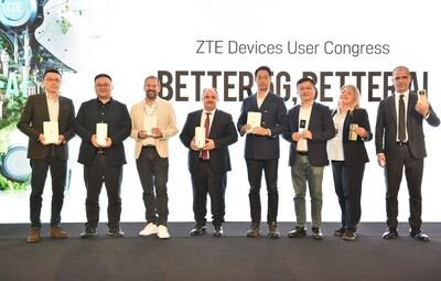 Under the AI for All strategy, ZTE is exploring a wide range of AI-powered innovations, from cutting-edge FWA & MBB products to stylish smartphones (PRNewsfoto/ZTE Corporation)