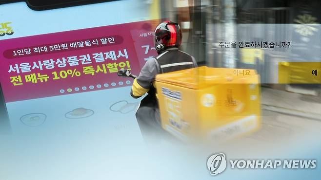 지자체마다 공공배달앱의 도전 (CG) [연합뉴스TV 제공]
